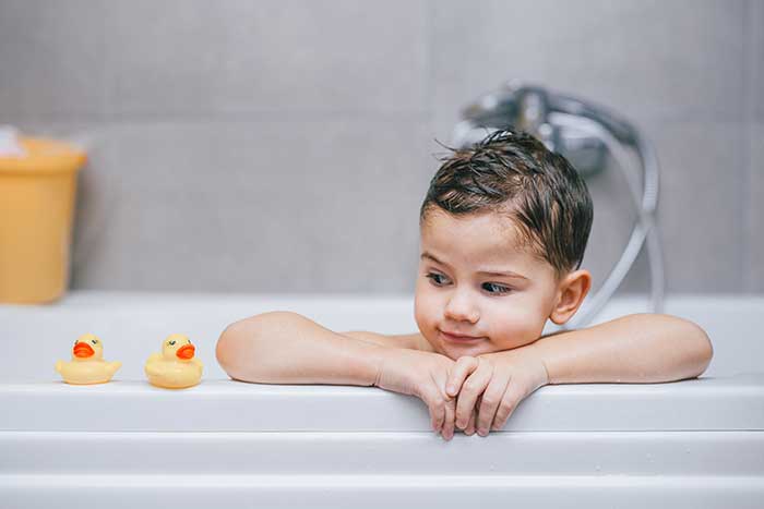 bubble bath kid